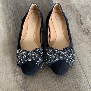 Aerosoles Black Suede Flats